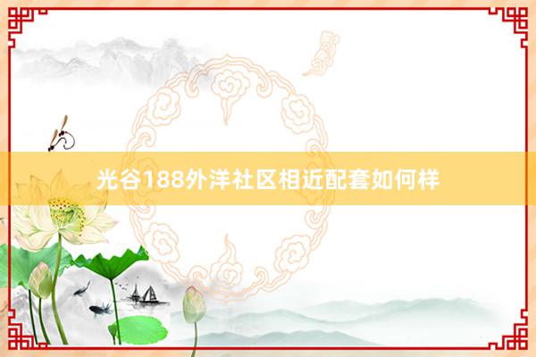 光谷188外洋社区相近配套如何样